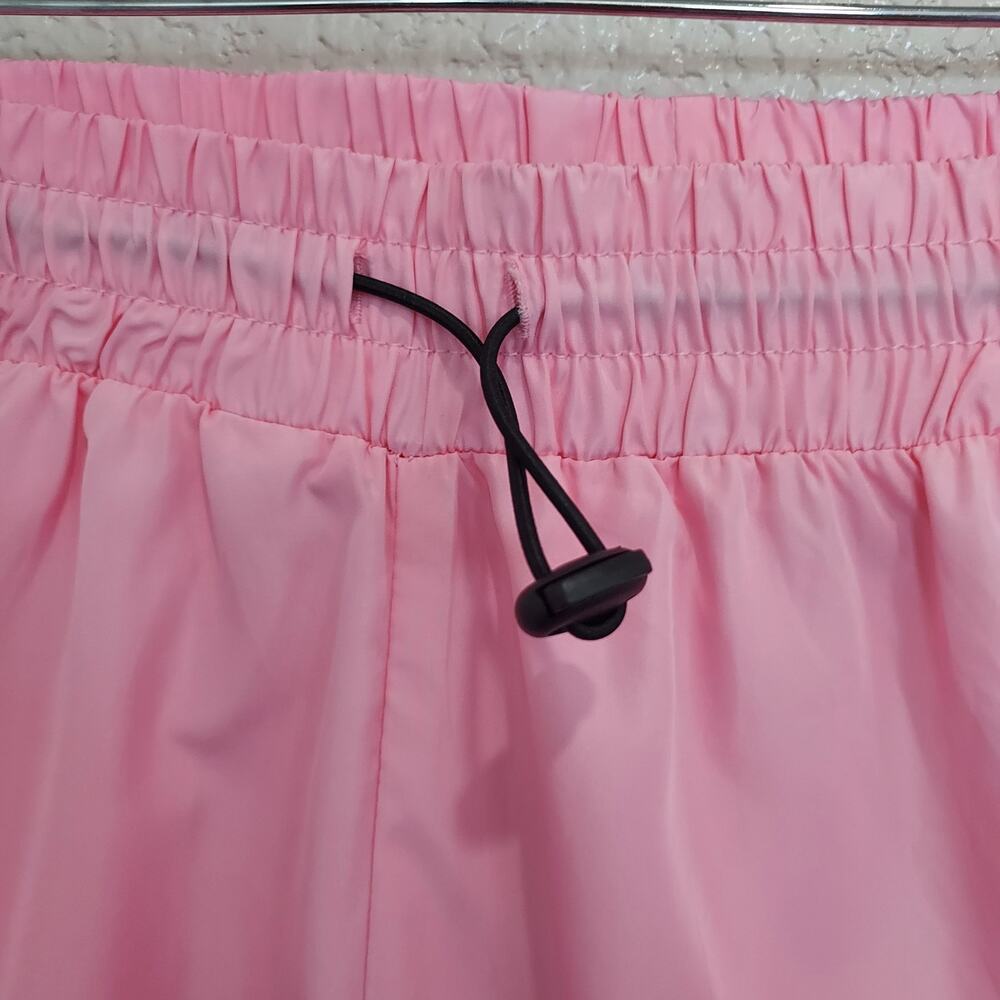NEW Hot & Delicious Bubble Gum Pink Nylon Pull-On Jogger Pants Size M - Picture 7 of 13